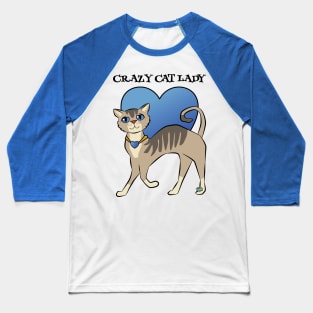 Crazy Cat Lady Baseball T-Shirt